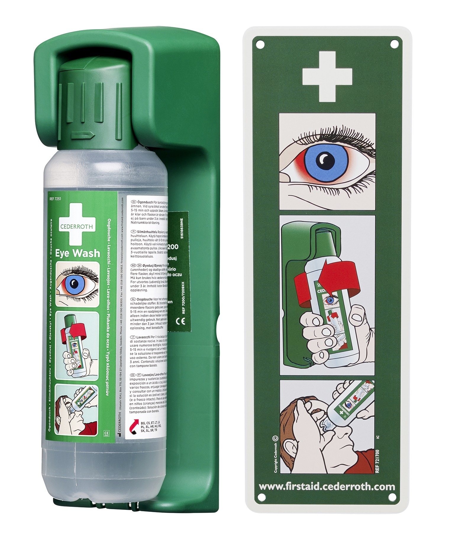 Wandhalterung für Augenspülflasche (500 ml)