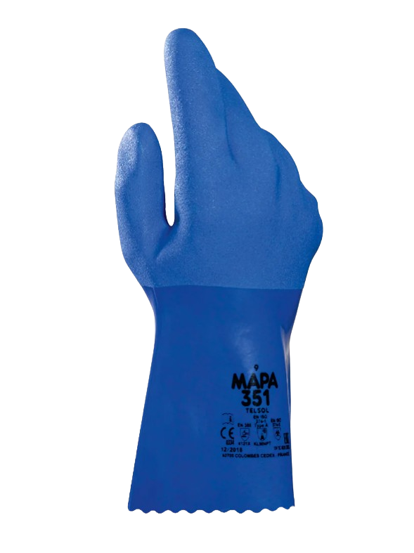 Chemical protective gloves MAPA Telsol 351