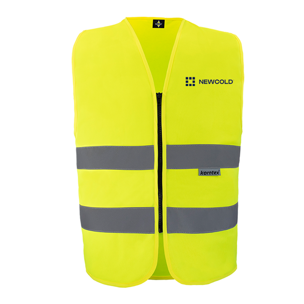 Warnschutzweste TABARD (mit Zipper) inkl. Newcold Brust- und Rückenlogo