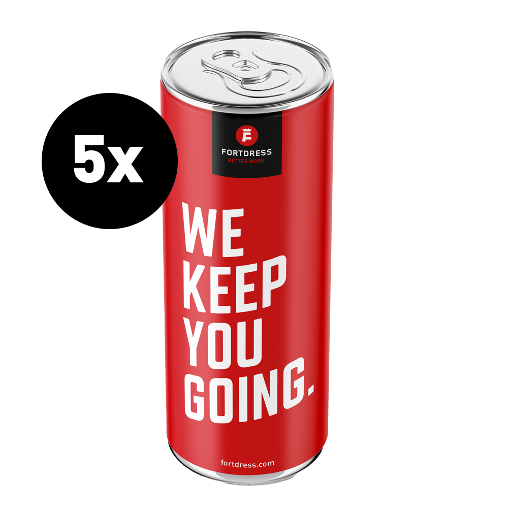5x Fortdress Energy Drink für Ihr Team