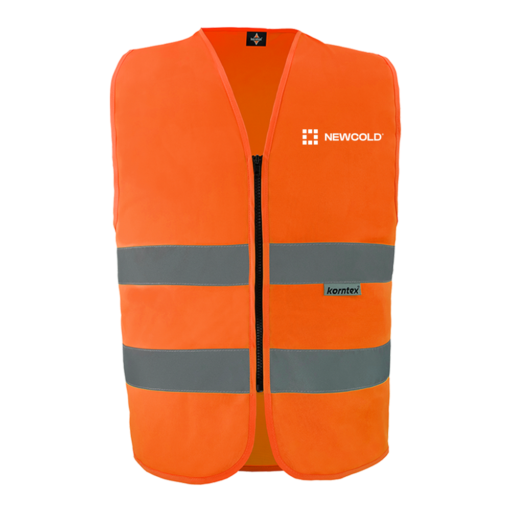 Warnschutzweste TABARD (mit Zipper) inkl. Newcold Brust-, Rückenlogo und Beschriftung